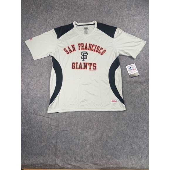 Stitches Other - Stitches San Francisco Giants Jersey Men L Grey Polyester MLB Baseball Shirt NEW